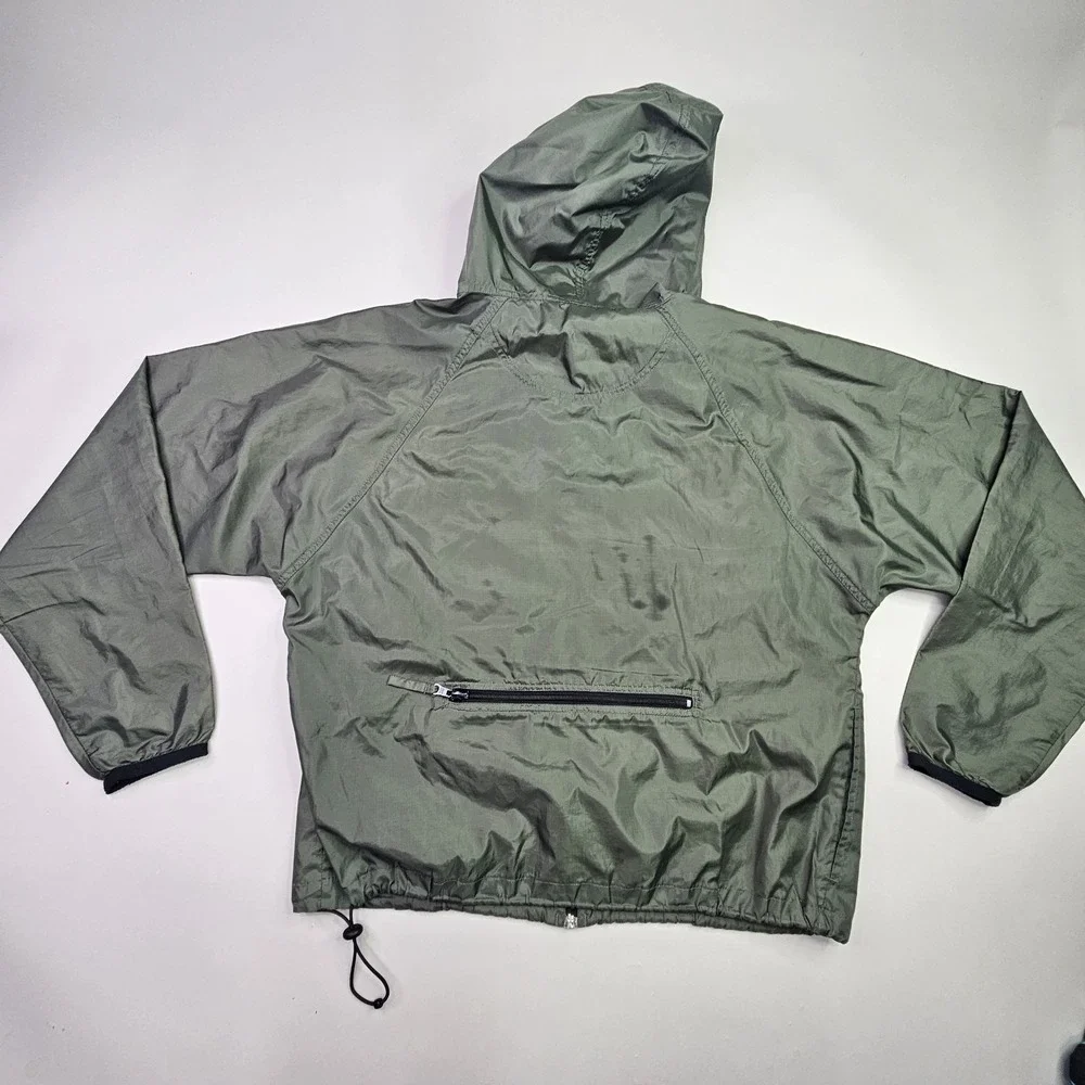 Banana Republic Jacket Men's Medium Green Full Zip Windbreaker Packable (Flaws)